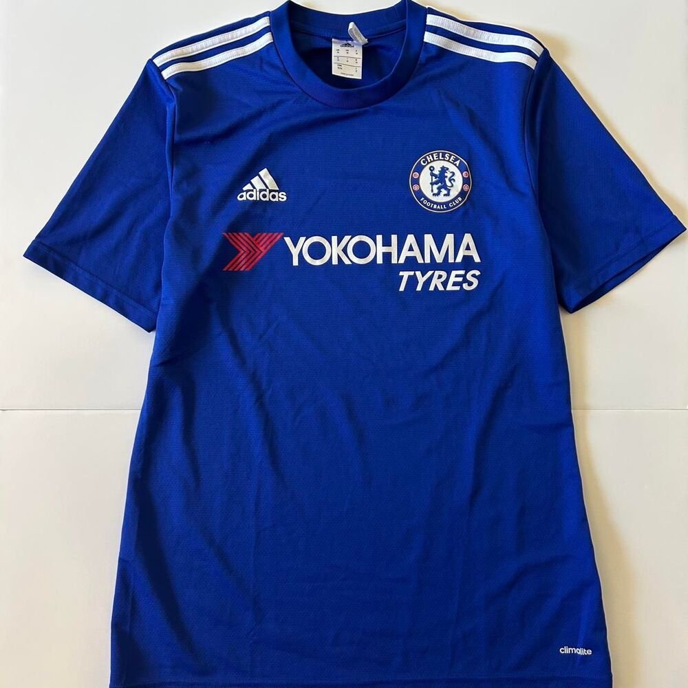Adidas Men's Blue and Navy T-shirt